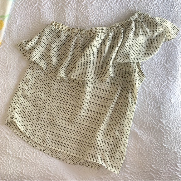 Collective Concepts Tops - Collective Concepts ruffled one shoulder blouse